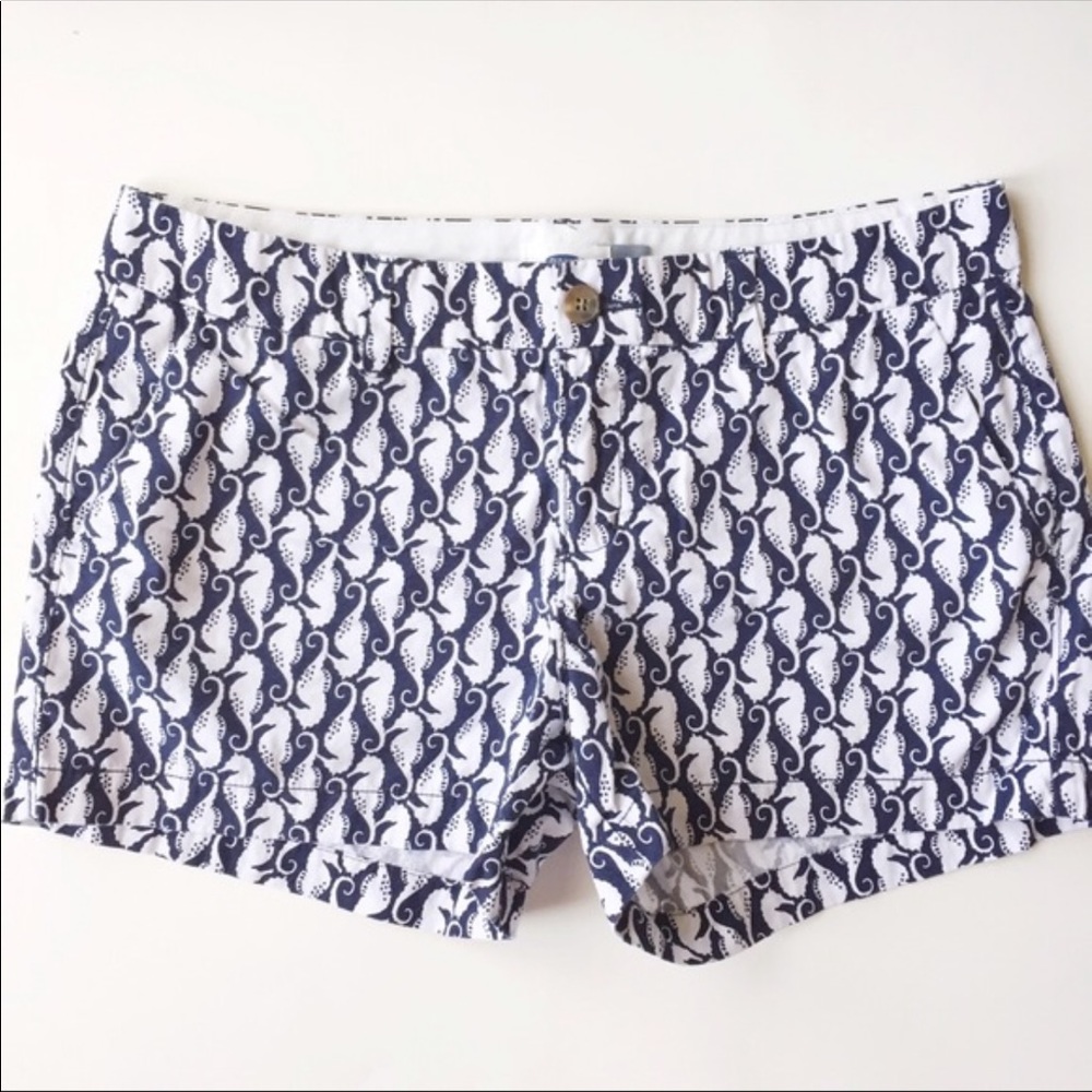 Seahorse Print Shorts